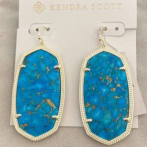 Kendra Scott Turquoise & Bronze Veined Danielle's